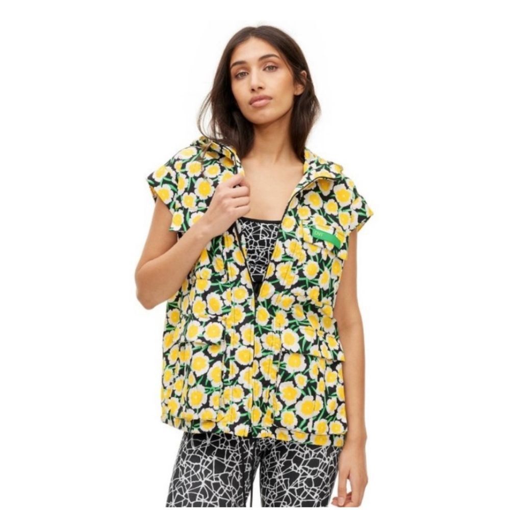 DVF x Target Diane Von Furstenberg Nylon Packable Poppy Hooded Vest Size XXL